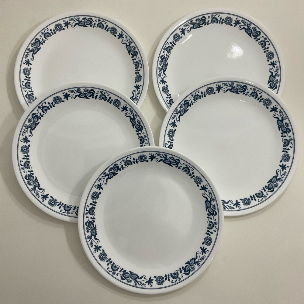 Corelle Old Town Blue Onion Bread Plates Set of 4